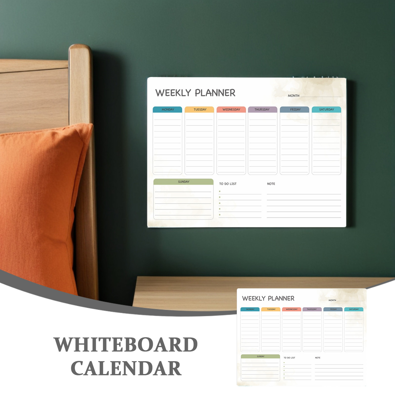 Dry Erase Weekly - Weekly Refrigerator Calendar Board Dry Erase