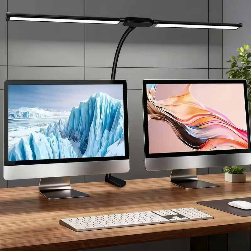 Office Furniture Brand - 2Head USB LED Desk Lamp Office