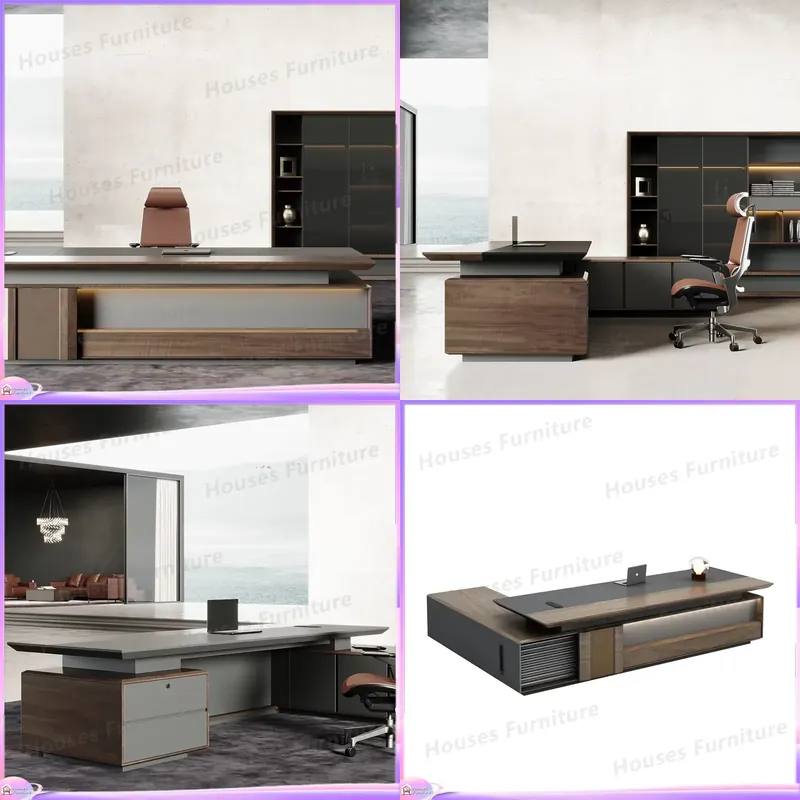 Office Furniture Modern - Luxury Executive Desk Solid Wood Office