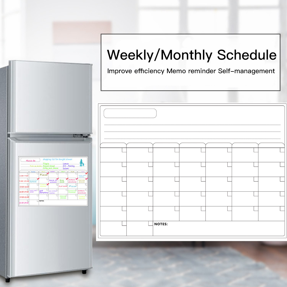 Dry Erase Weekly - Magnetic Dry Erase Board Calendar Whiteboard