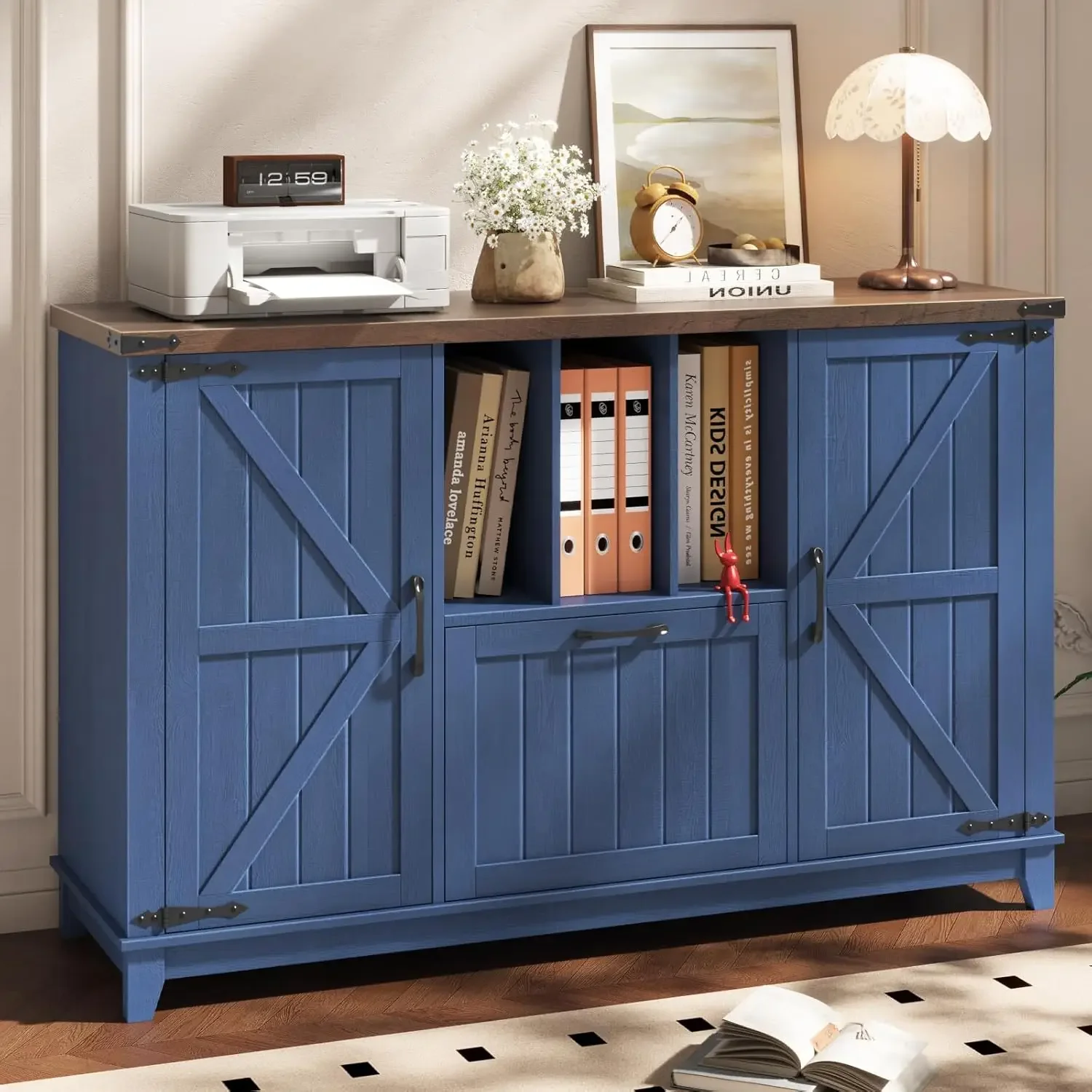 File Cabinet Lateral - Lateral File Cabinet Farmhouse Storage Shelves
