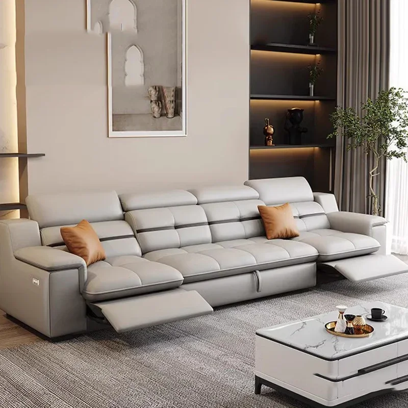 Office Furniture For Home - Postmodern Brown Living Room Sofas Back