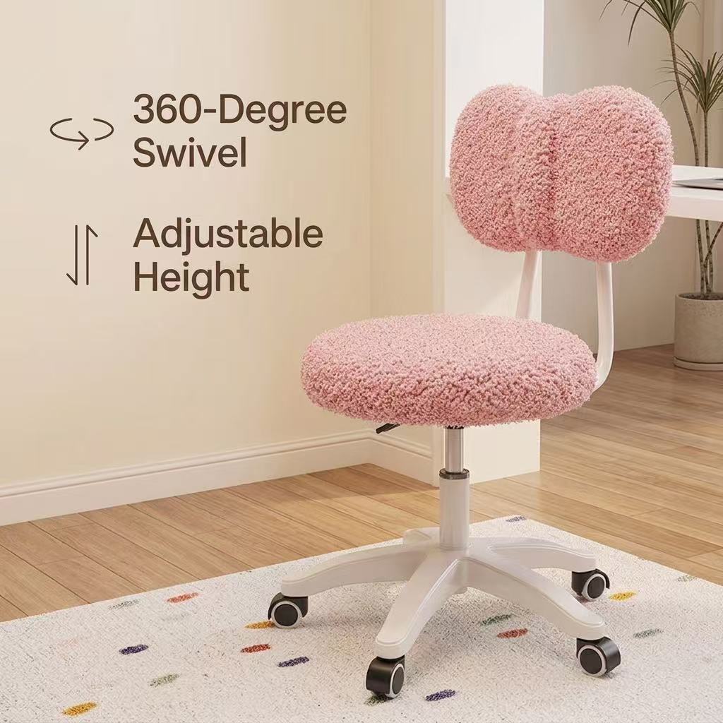 Cute Boucle Swivel Office Chai - Office Furniture For Home review and price