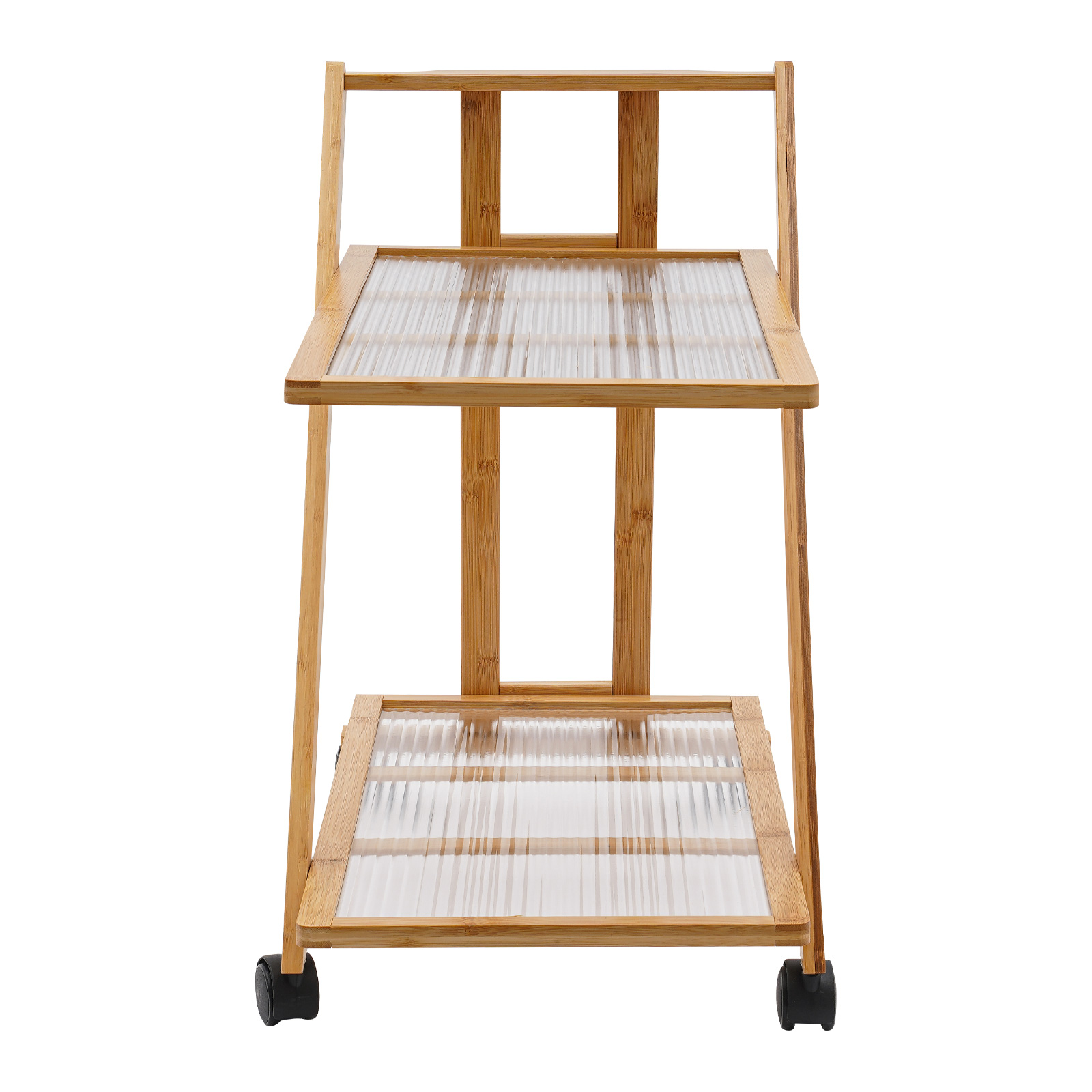 2 Tier Rolling Cart Bamboo Fol - Book Cart Rolling review and price