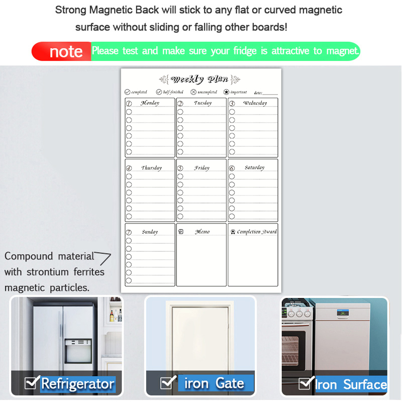 Magnetic Weekly Monthly Planne - Dry Erase Weekly review and price