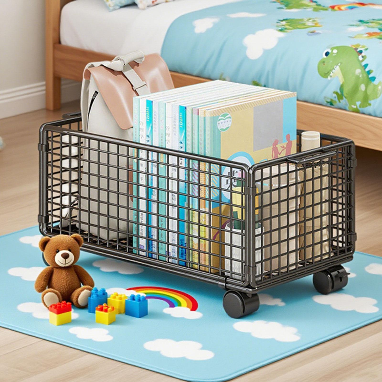 Under Desk Storage Cart Mesh R - Book Cart Rolling review and price