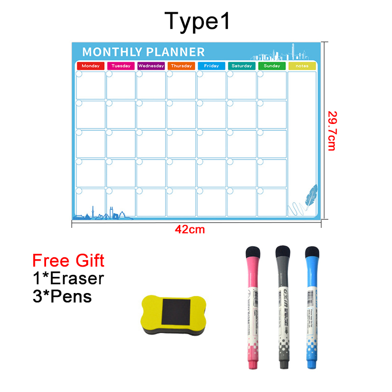A3 Dry Erase Magnetic Monthly  - Dry Erase Weekly review and price