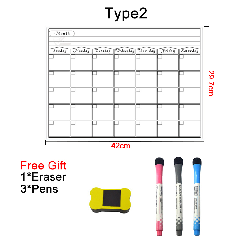 A3 Dry Erase Magnetic Monthly  - Dry Erase Weekly review and price