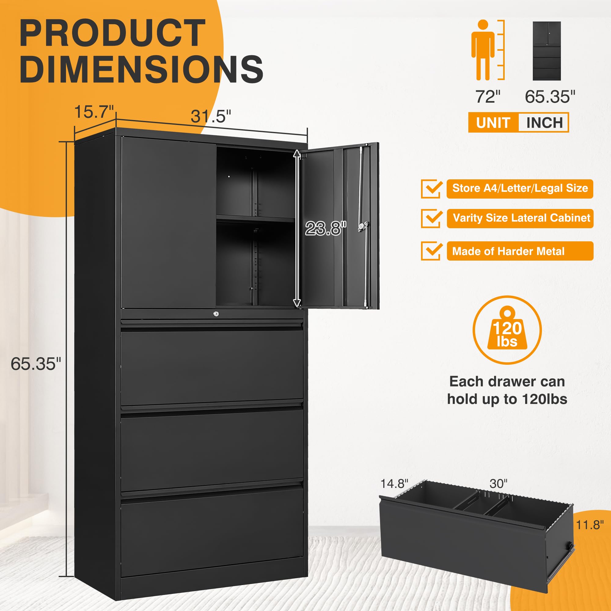 3 Drawer Metal Lateral File Ca - File Cabinet Lateral review and price