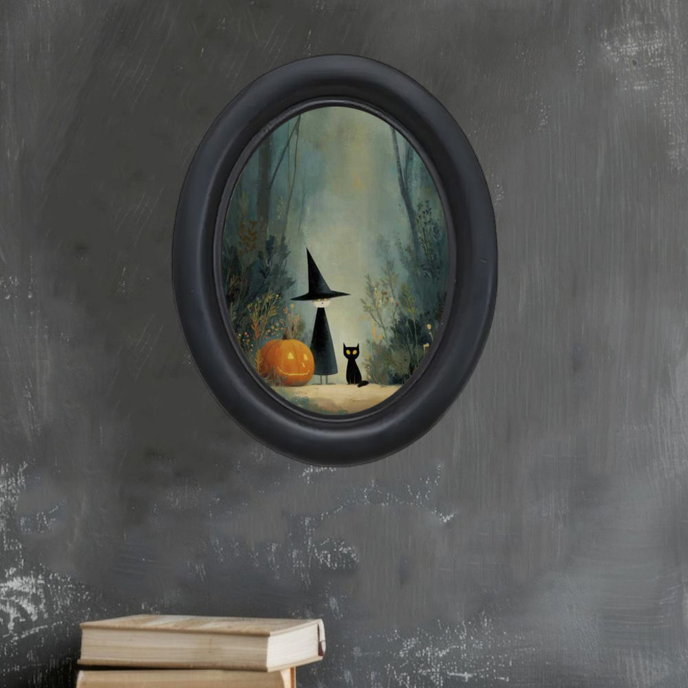 A 3D Vintage Halloween Witch a - Office Furniture For Home review and price