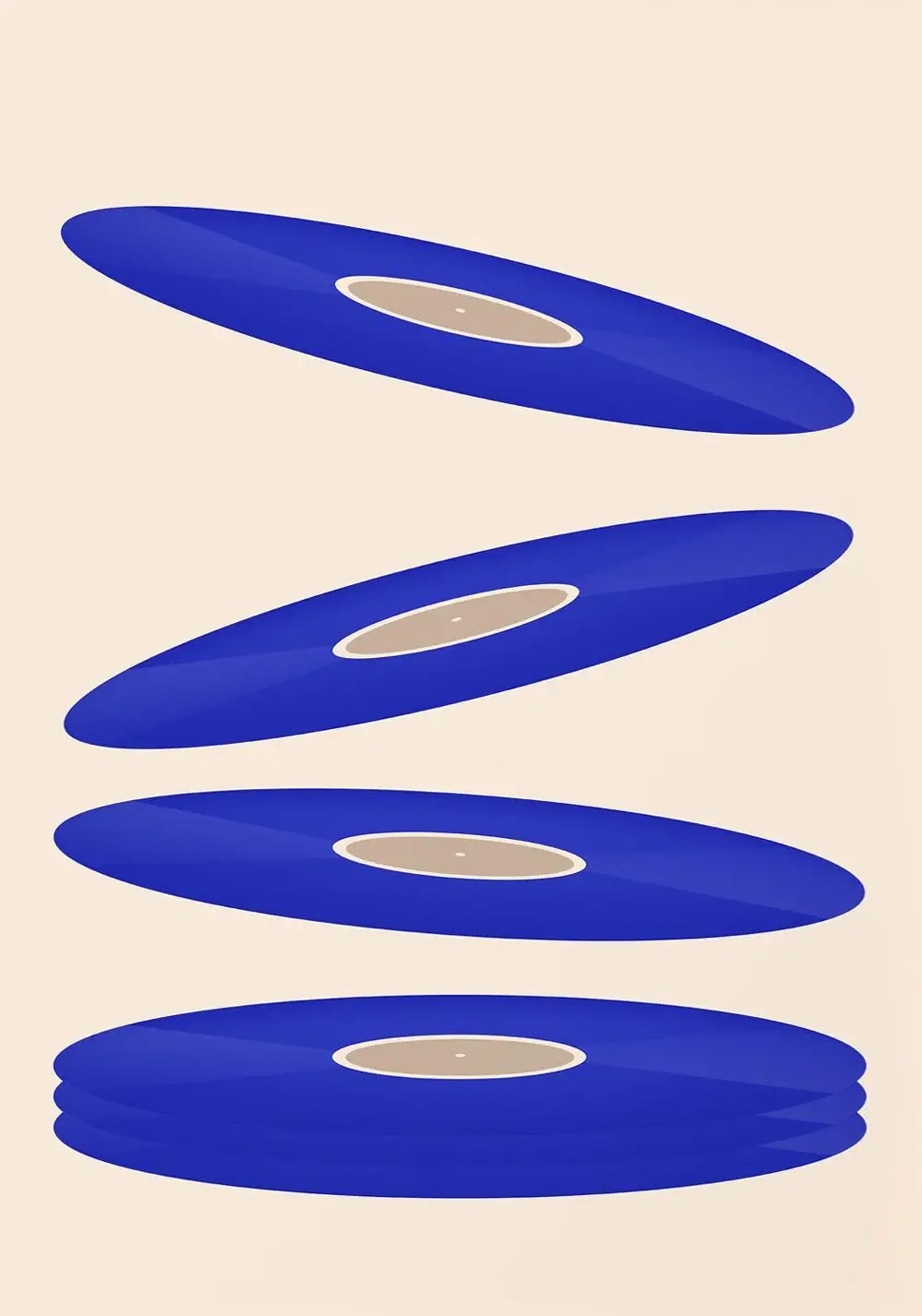 Mid Century Vinyl Record Canva - Office Furniture For Home review and price
