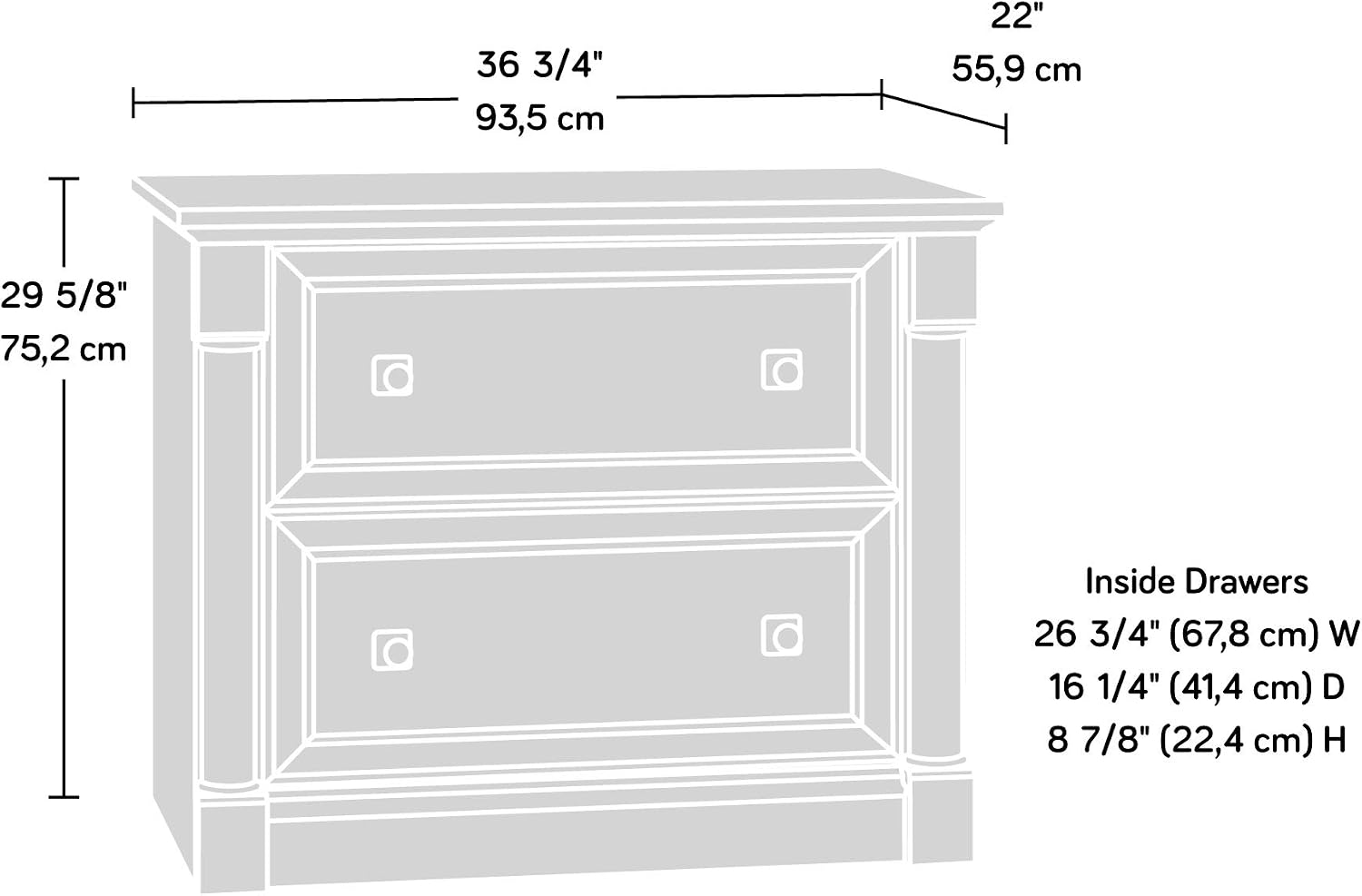 Palladia 2 Drawer File Cabinet - File Cabinet Lateral review and price