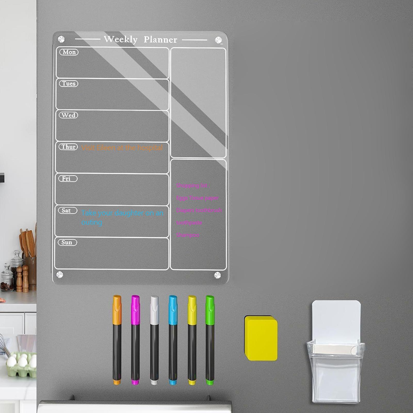 Magnetic Weekly Calendar For R - Dry Erase Weekly review and price