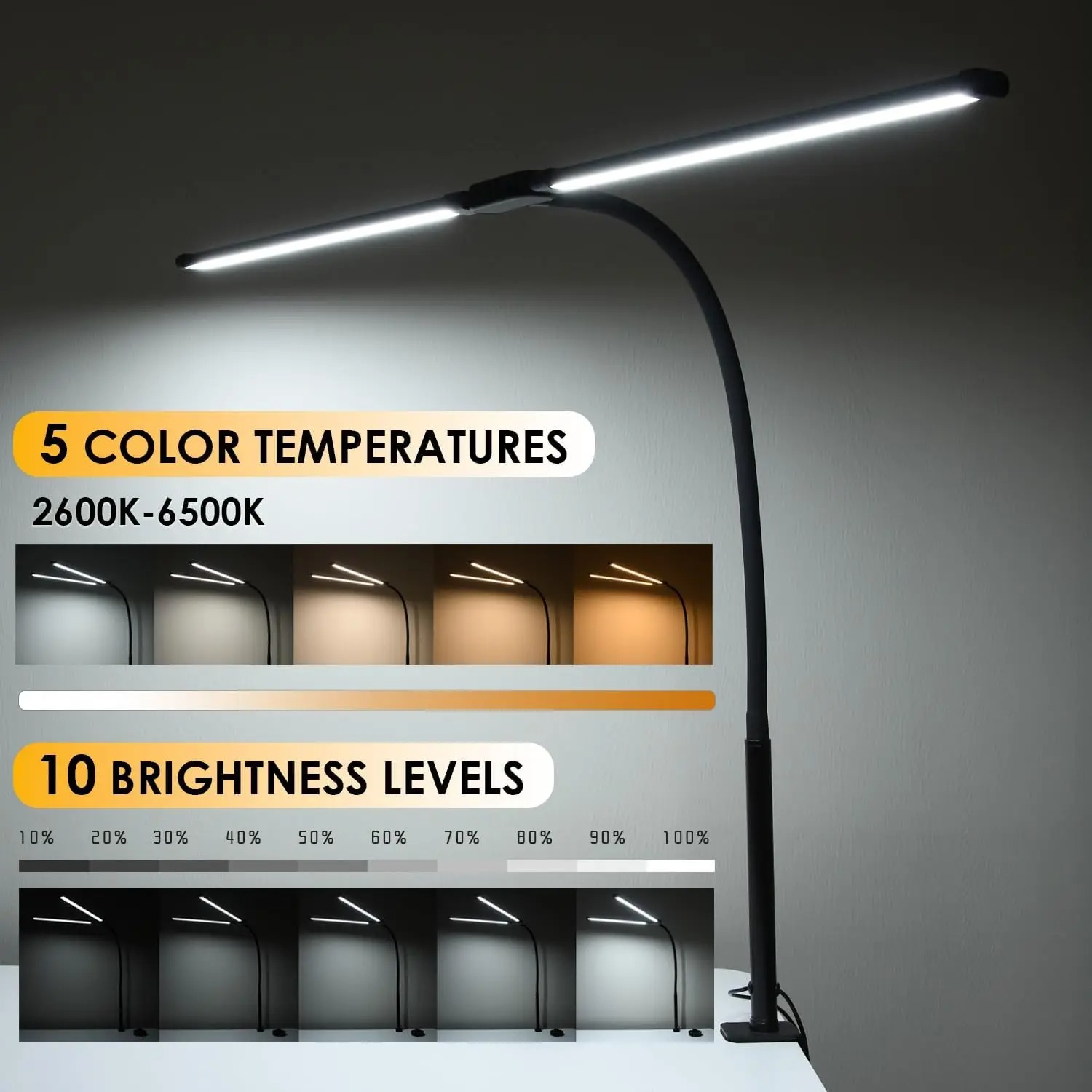 2Head USB LED Desk Lamp Office - Office Furniture Brand review and price