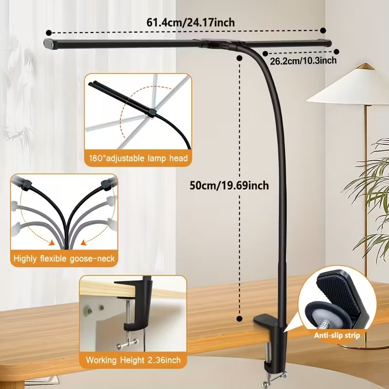 2Head USB LED Desk Lamp Office - Office Furniture Brand review and price