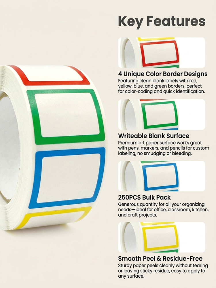250Pcs/Roll Name Storage Books - Office Furniture Brand review and price