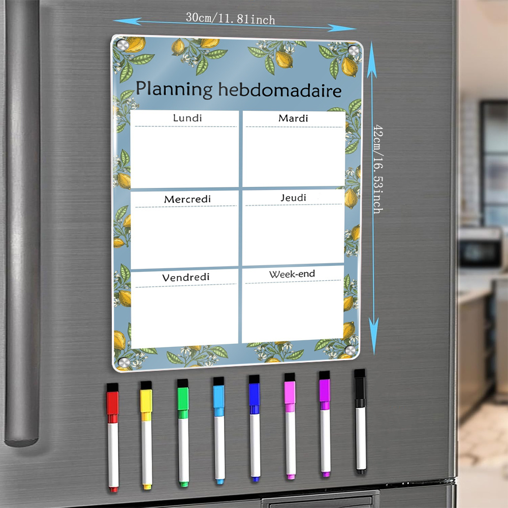 Weekly Magnetic Calendar 16.54 - Dry Erase Weekly review and price