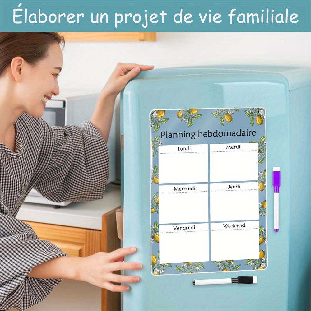 Weekly Magnetic Calendar 16.54 - Dry Erase Weekly review and price