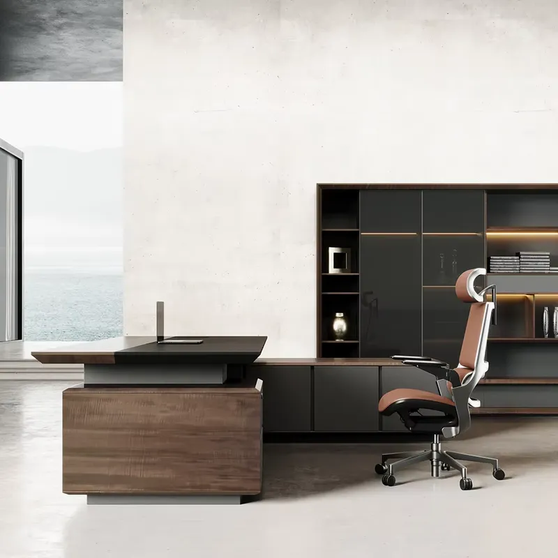 Luxury Executive Desk Solid Wo - Office Furniture Modern review and price