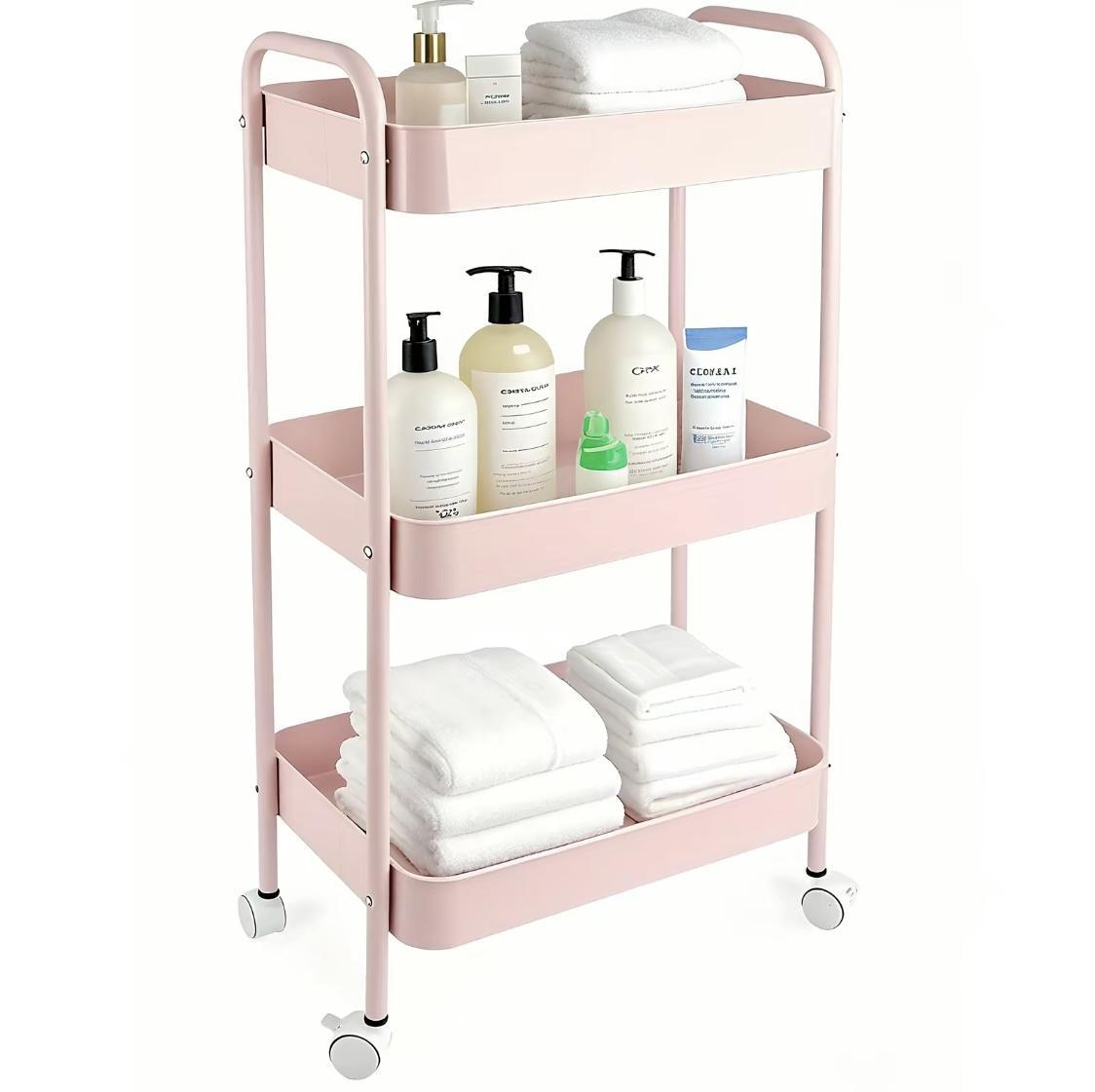 3-Tier Rolling Storage Cart He - Book Cart Rolling review and price