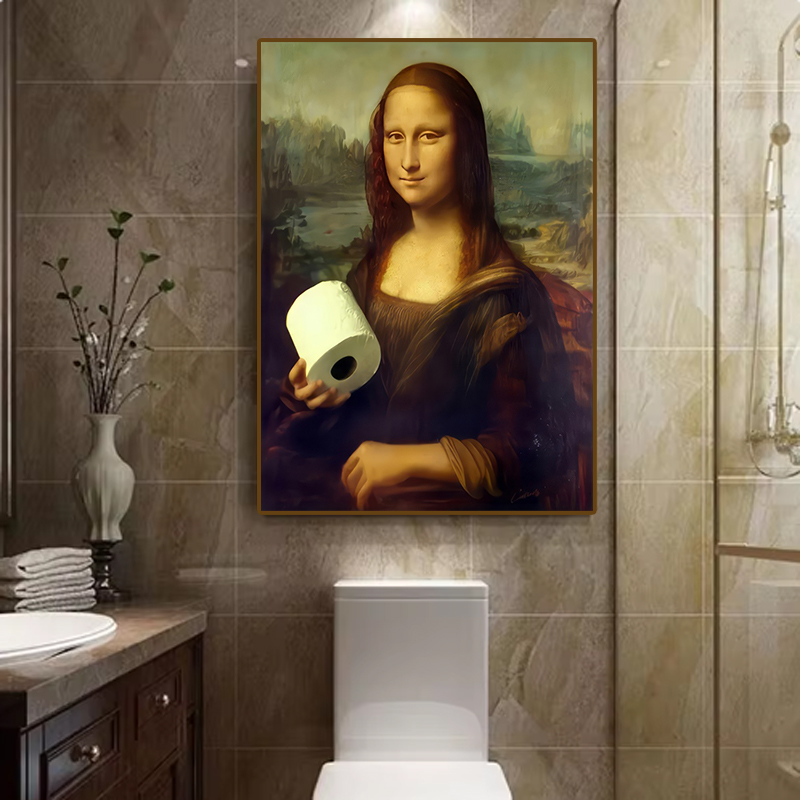 1pc Funny Abstract Bathroom To - Office Furniture For Home review and price