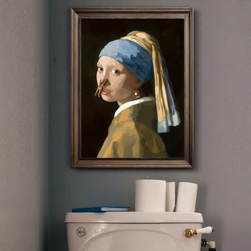 1pc Funny Abstract Bathroom To - Office Furniture For Home review and price