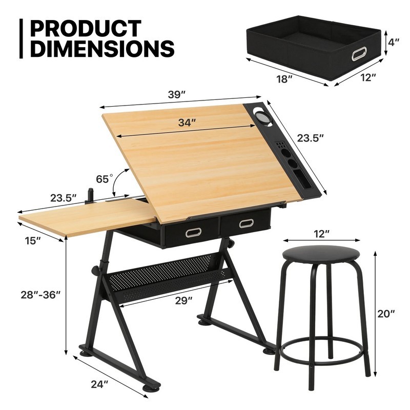 Adjustable Height Drawing Tabl - Office Furniture Brand review and price