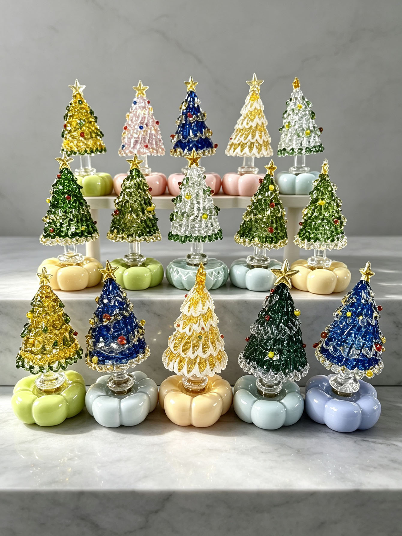 1 handmade glass Christmas tre - Office Furniture Brand review and price