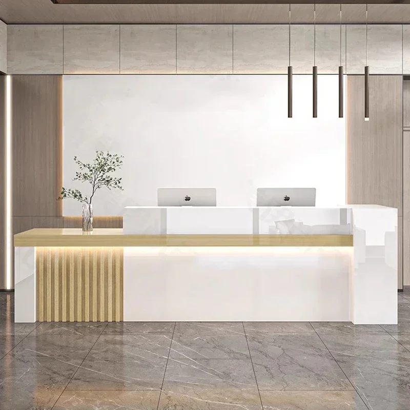 Nordic Luxury Reception Desk S - Office Furniture Bali review and price