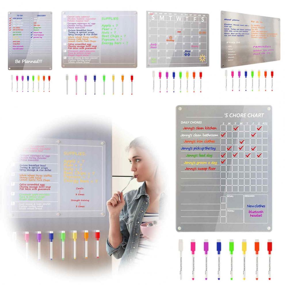 Acrylic Wall Calendar for Plan - Dry Erase Weekly review and price
