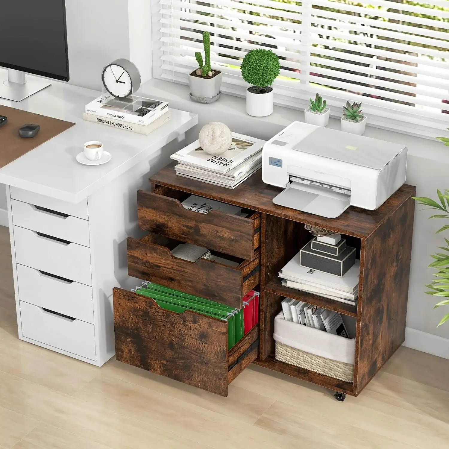 3-Drawer File Cabinet, Mobile  - File Cabinet Lateral review and price