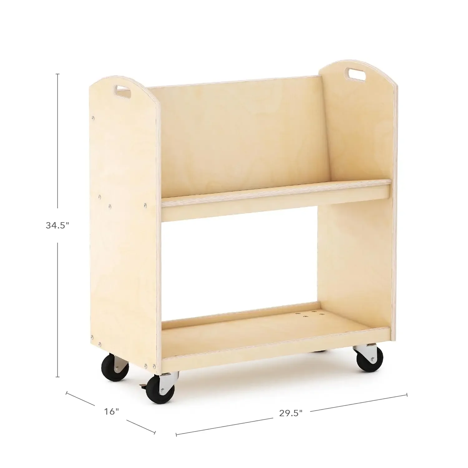 Kids Book Storage Cart - Natur - Book Cart Rolling review and price