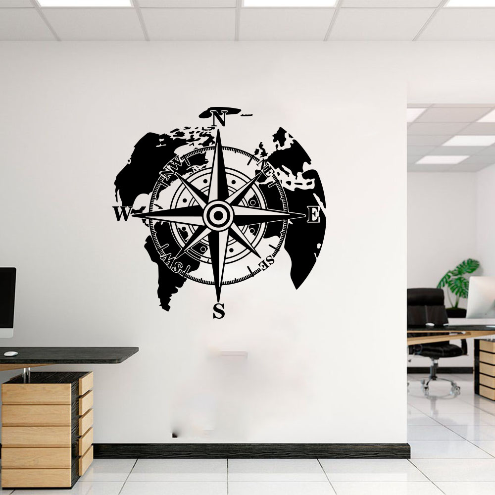 Modern World Map Compass Campe - Office Furniture World review and price