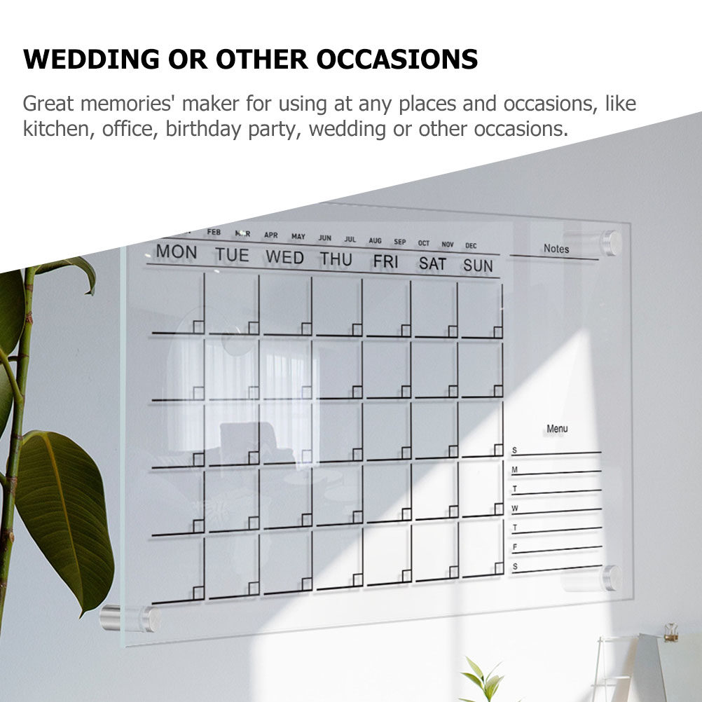 2Sets Clear Acrylic Dry Erase  - Dry Erase Weekly review and price
