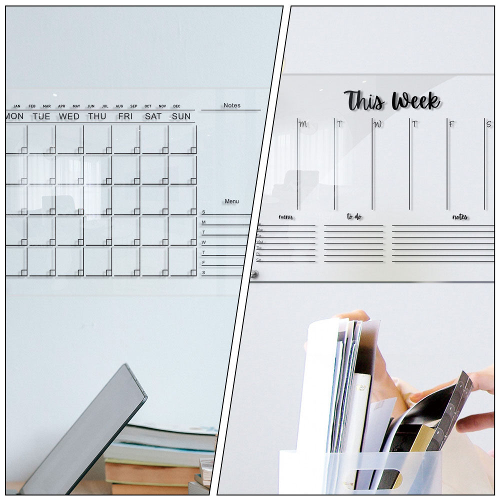 2Sets Clear Acrylic Dry Erase  - Dry Erase Weekly review and price